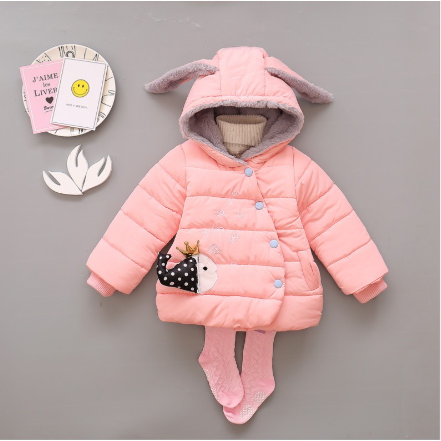 Jaket bayi /jaket anak import tebal motif kelinci