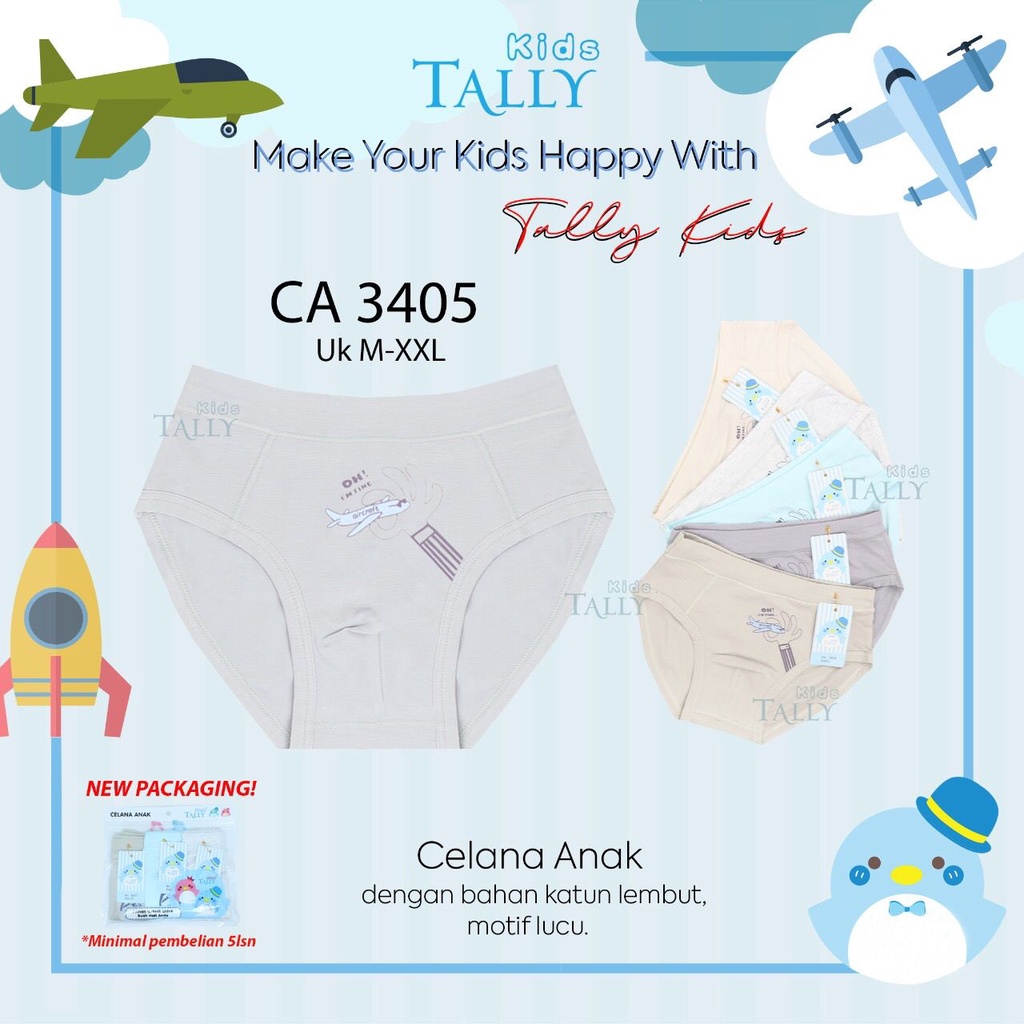 TALLY CD CELANA DALAM ANAK COWOK 3405 I SIZE M - XXL I