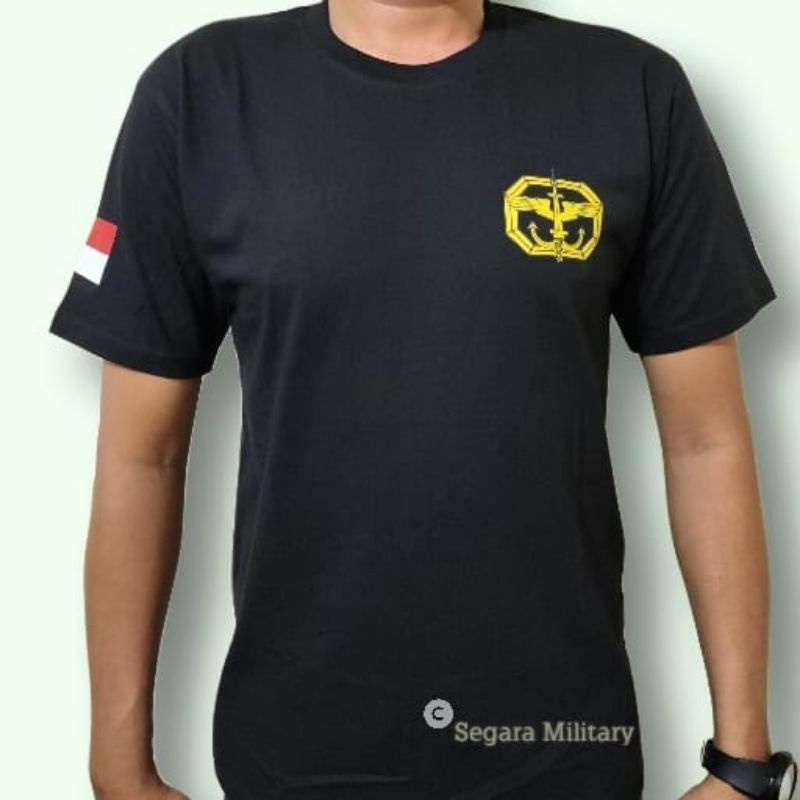 KAOS TNI KOPASSUS//KAOS TNI AD//KAOS LENGAN PENDEK COMBED 30S