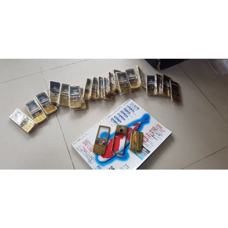 casing nokia 6700 6700c classic tulang keypad tombol fulset warna gold