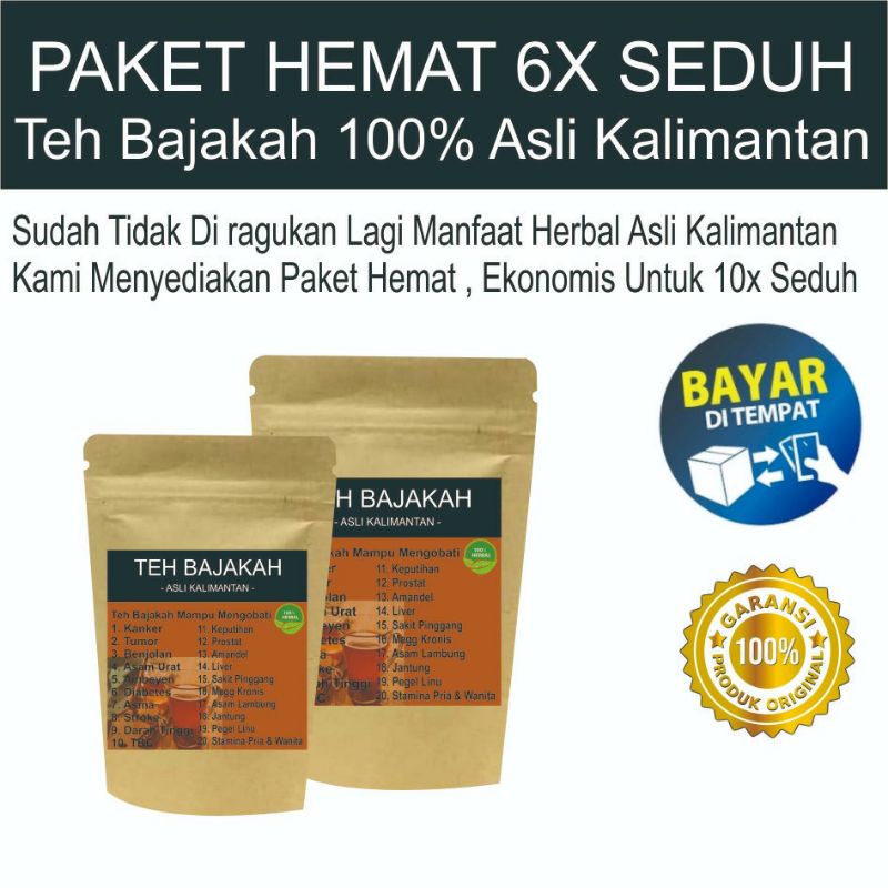 

Teh Bajakah Paket Hemat 6x Seduh | Teh Bajakah Asli Kalimantan Akar Bajakah Original