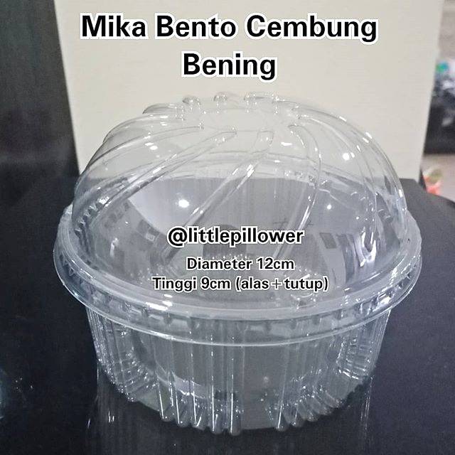 (ISI 50PCS - MK130 BENING) Mika Bento Mini Bening/Mika Nasi Mini/Mika Puding/Mangkok Cup Plastik