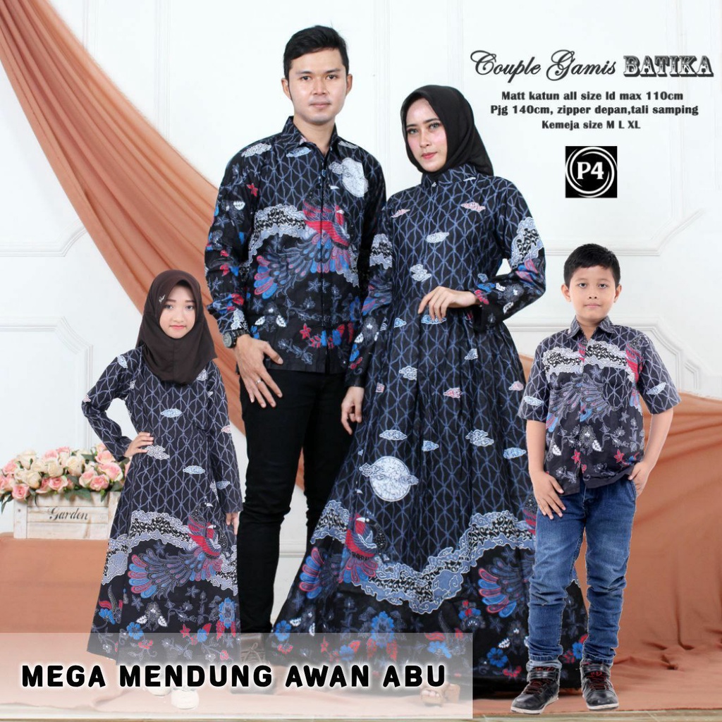 Family Set Lebaran Batik/ Couple Batik Keluarga / couple keluarga lebaran / couple keluarga lebaran 2022 / couple ibu dan anak perempuan / couple muslim