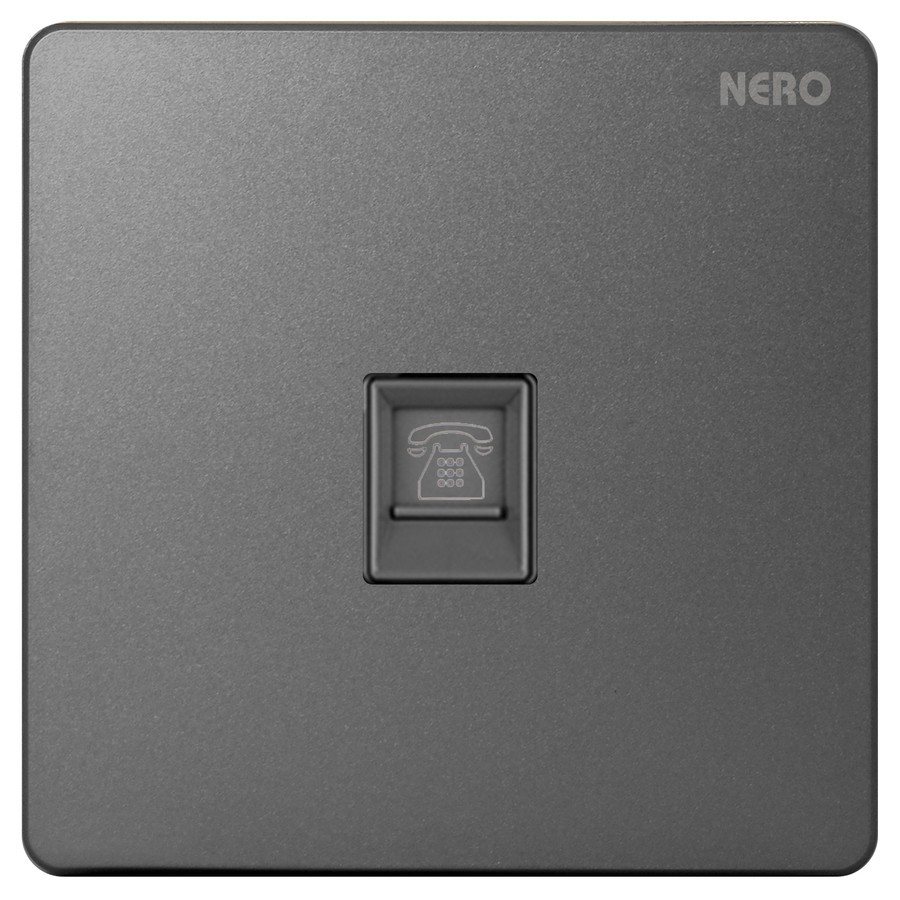 CASA Soket Telp Grey | Outlet Tlp NERO X2 Grey