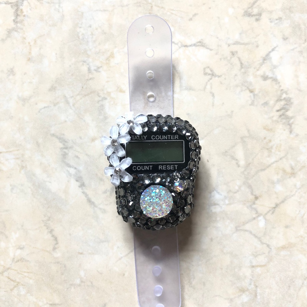 Tasbih Blink Premium Tasbih Digital Hias Manik Henna Tasbih Digital LCD &amp; Tasbeh LED ALARM Tasbih Mutiara Counter Zikir Ibadah Muslim