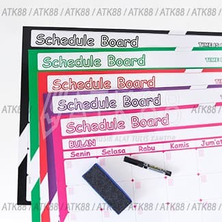 

TULIS-ALAT- SCHEDULE BOARD - MERAH -ALAT-TULIS.