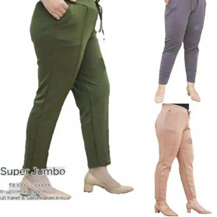 BAGGY PANTS DOTY SCUBA JUMBO SUPER / CELANA DOTY SCUBA / CELANA PANJANG PEREMPUAN JUMBO / CELANA JUMBO SUPER PEREMPUAN