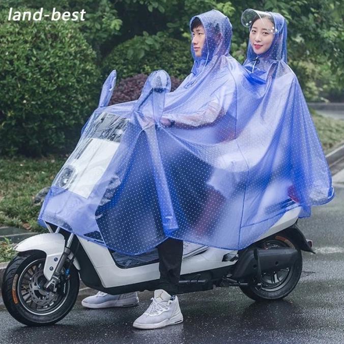 Jas Hujan Ponco 2 Kepala Bonceng Full Body/Jas Hujan Motor Dewasa P
