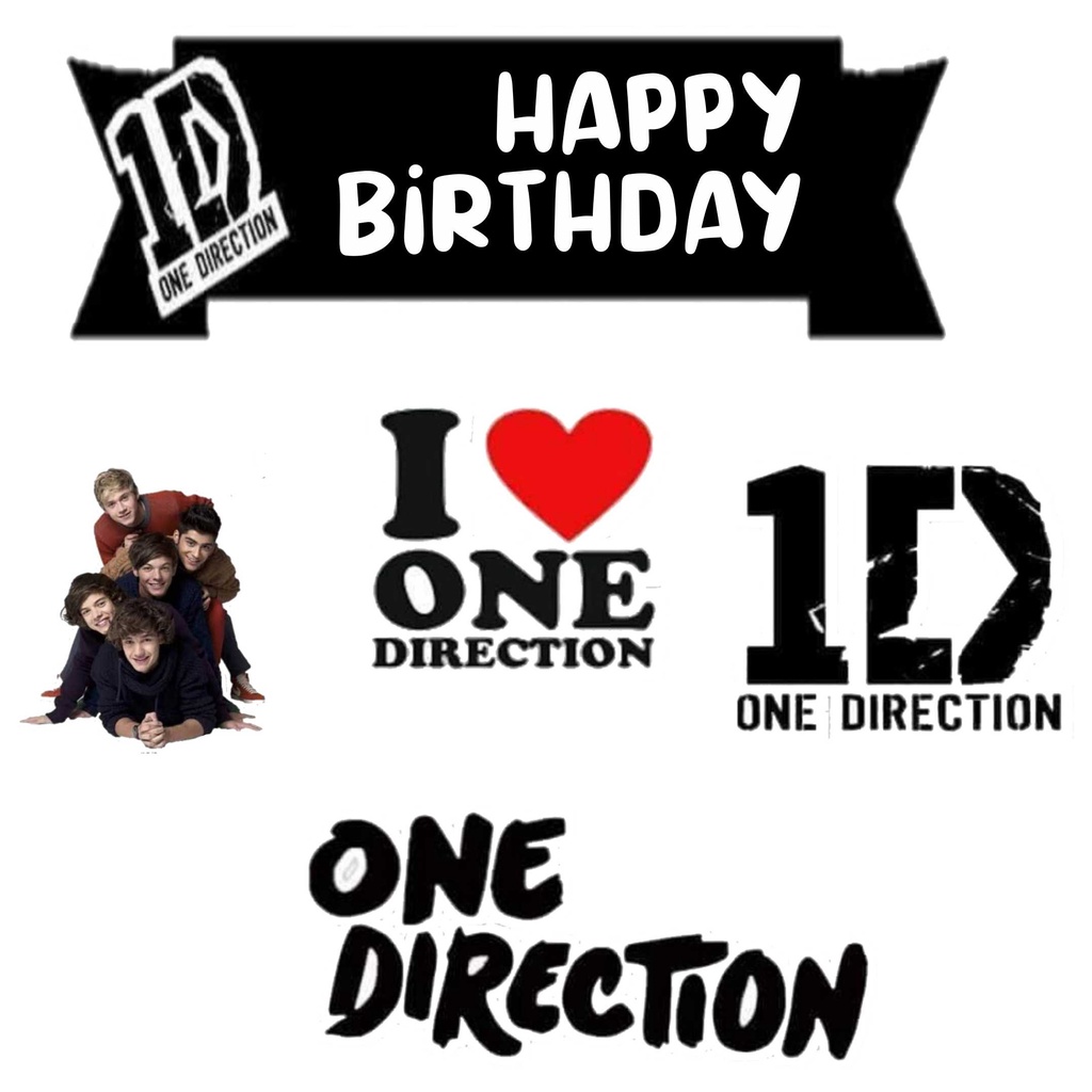 

TOPPER CAKE CUSTOM TOPPER ULANG TAHUN / HIASAN KUE CUSTOM ONE DIRECTION