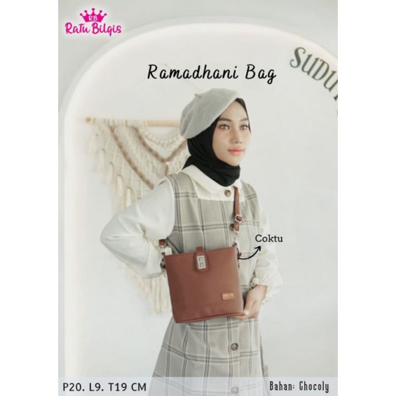 TAS SELEMPANG RAMADHANI BY RATU BILQIS BAHAN CHOCOLY ANTI AIR