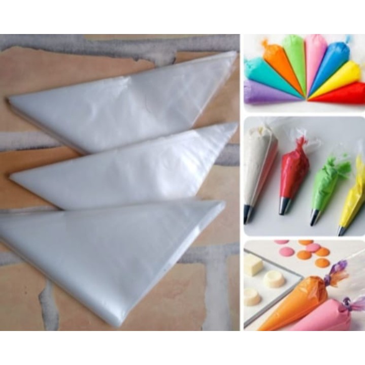 Plastik Segitiga Piping Bag/Plastik ButterCream ISI 100 pcs