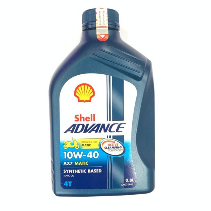 [[BISA COD]] OLI SHELL MATIC ADVANCE AX7 4T SCOOTER 10W40 VARIO 125 BEAT HONDA