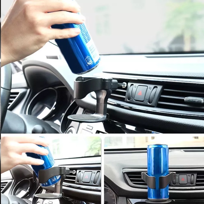 Holder Mobil Cup Holder Mobil Acecoris Mobil Pegangan Botol Minuman Mobil Warna Hitam