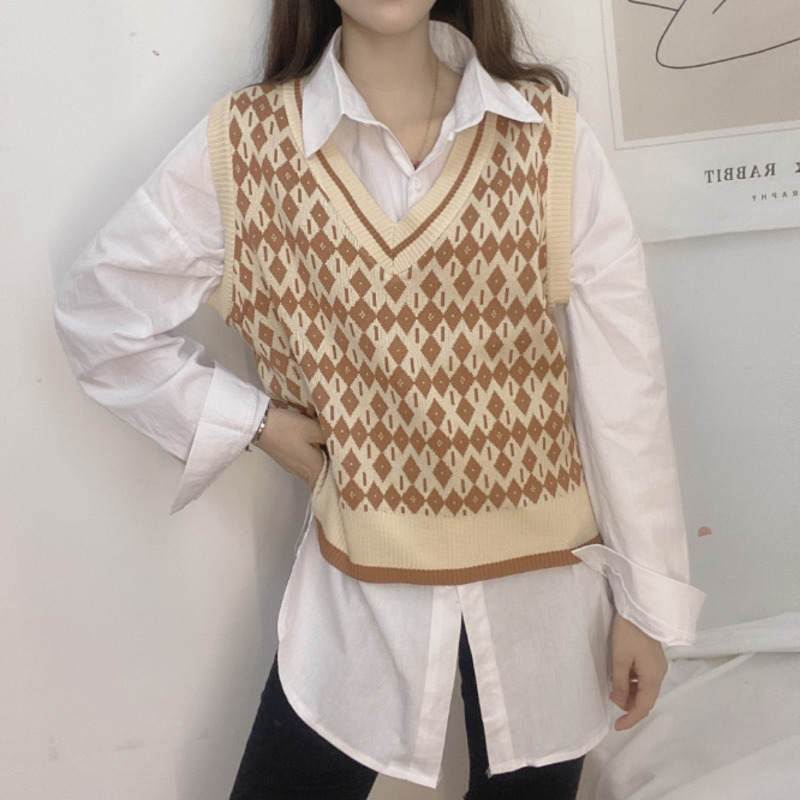 sleeveless vest sweater
