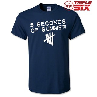 Kaos / T-Shirt - 5 seconds of summer - NAVY