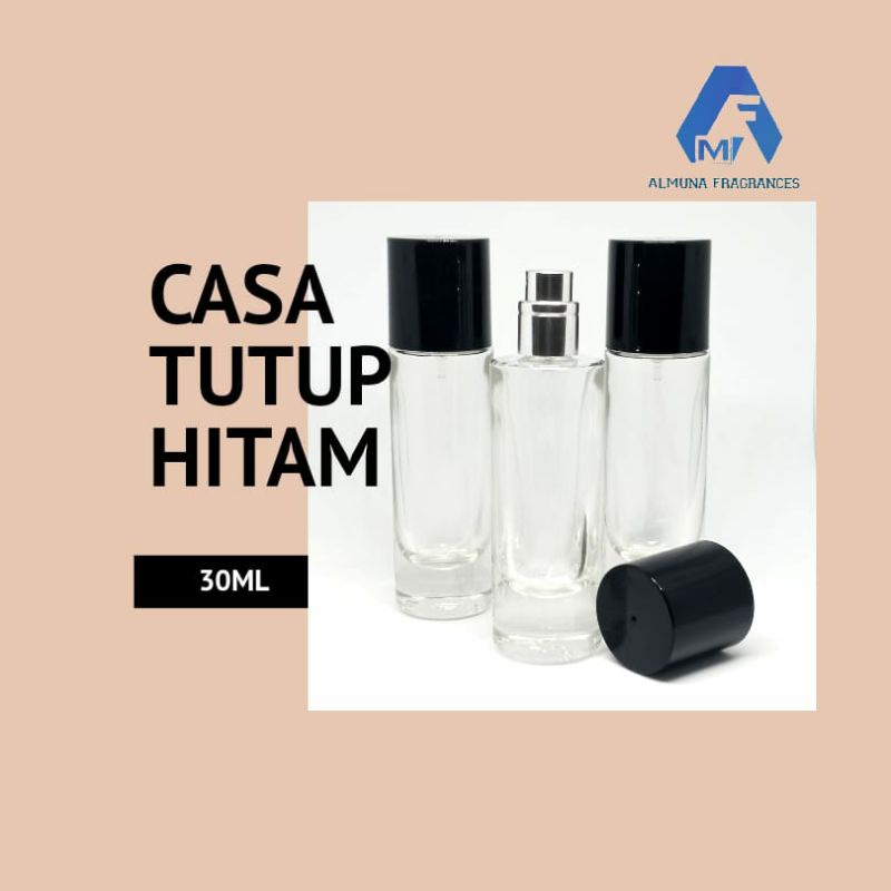 Botol Parfum Casa Tutup Hitam 30ML