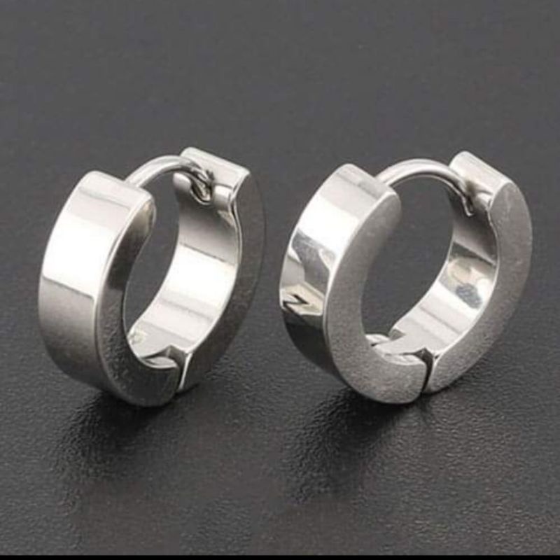 ANTING TINDIK TITANIUM STENLESS TEEL TERBARU PRIA WANITA ANTI KARAT TIDAK LUNTUR