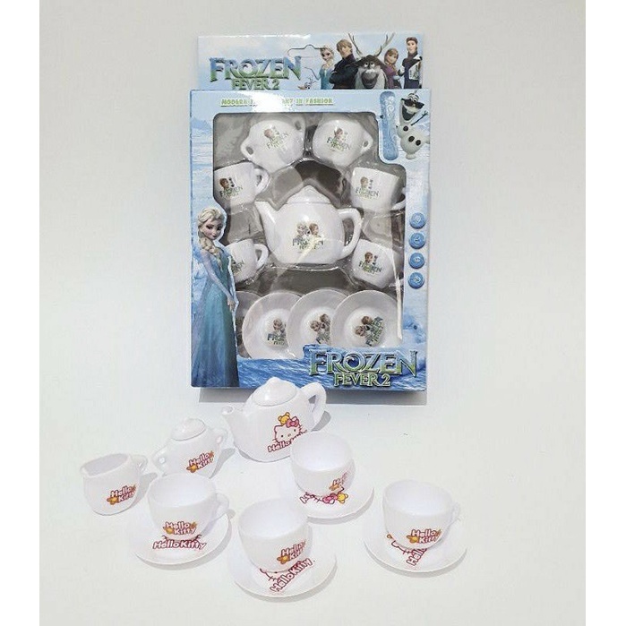 MAINAN ANAK - MAINAN TEKO CANGKIR SET HELLO KITY FROZEN TEKO MINI MAINAN LUCU