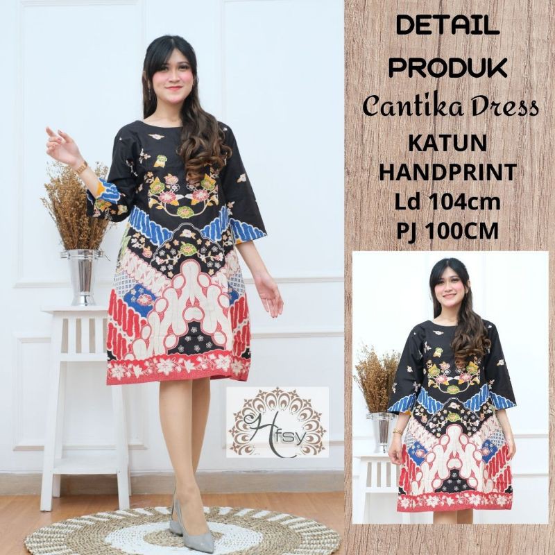 dress batik cantik / mini dress / dress casual batik