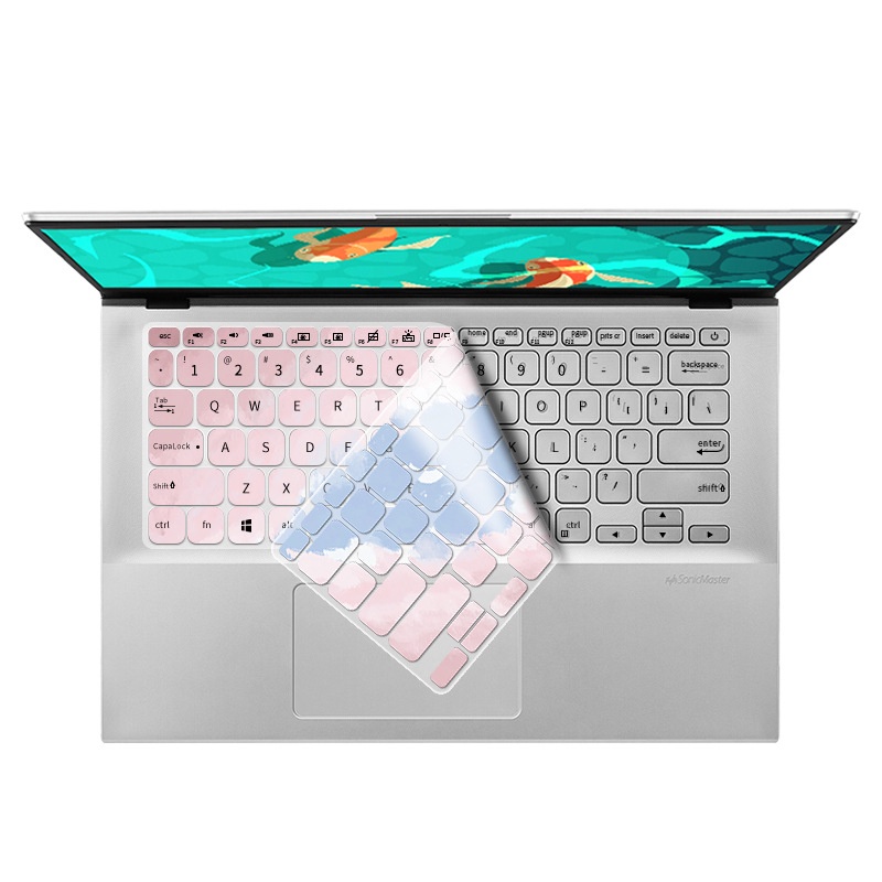 Film Pelindung Debu Keyboard Laptop Motif Kartun Bunga Untuk Asus ADOU14 14 Inch V4000F X412F Y406 Adolbook14 A412D V4000 Y4200 V4200 R412F Y440 X412 X4200