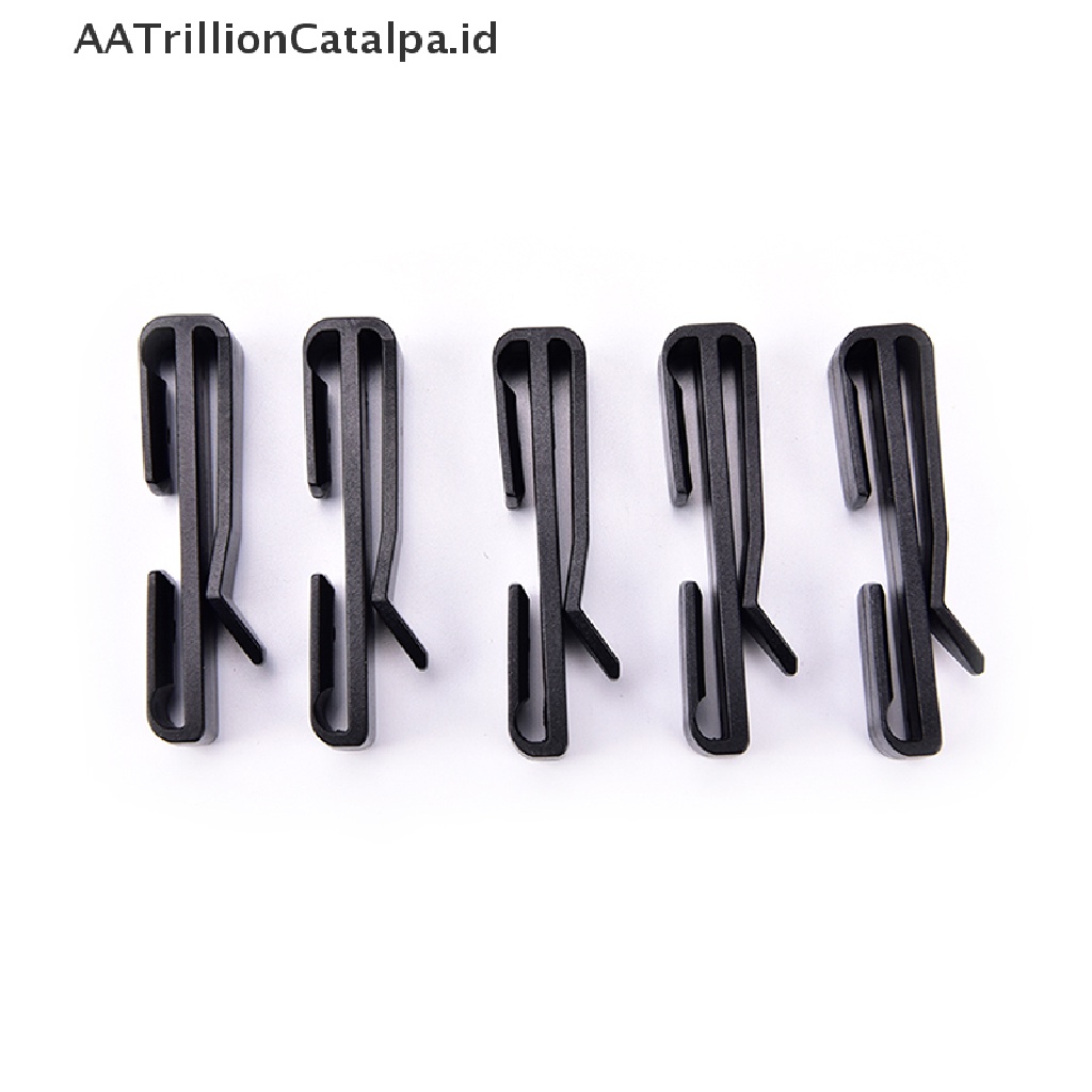 Aatrillioncatalpa 5pcs Klip Gesper Plastik Taktis Untuk Strap Webbing Tas Backpack outdoor