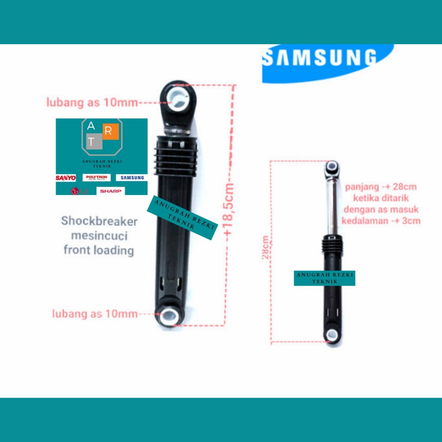 kaki tabung mesin cuci otomatis Samsung front loading
