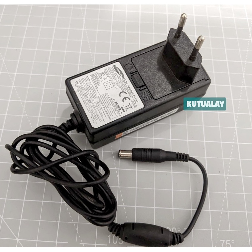 Adaptor Charger 14v TV LED LCD Monitor SAMSUNG ORIGINAL 6.5x4.4mm Model Pin Tengah