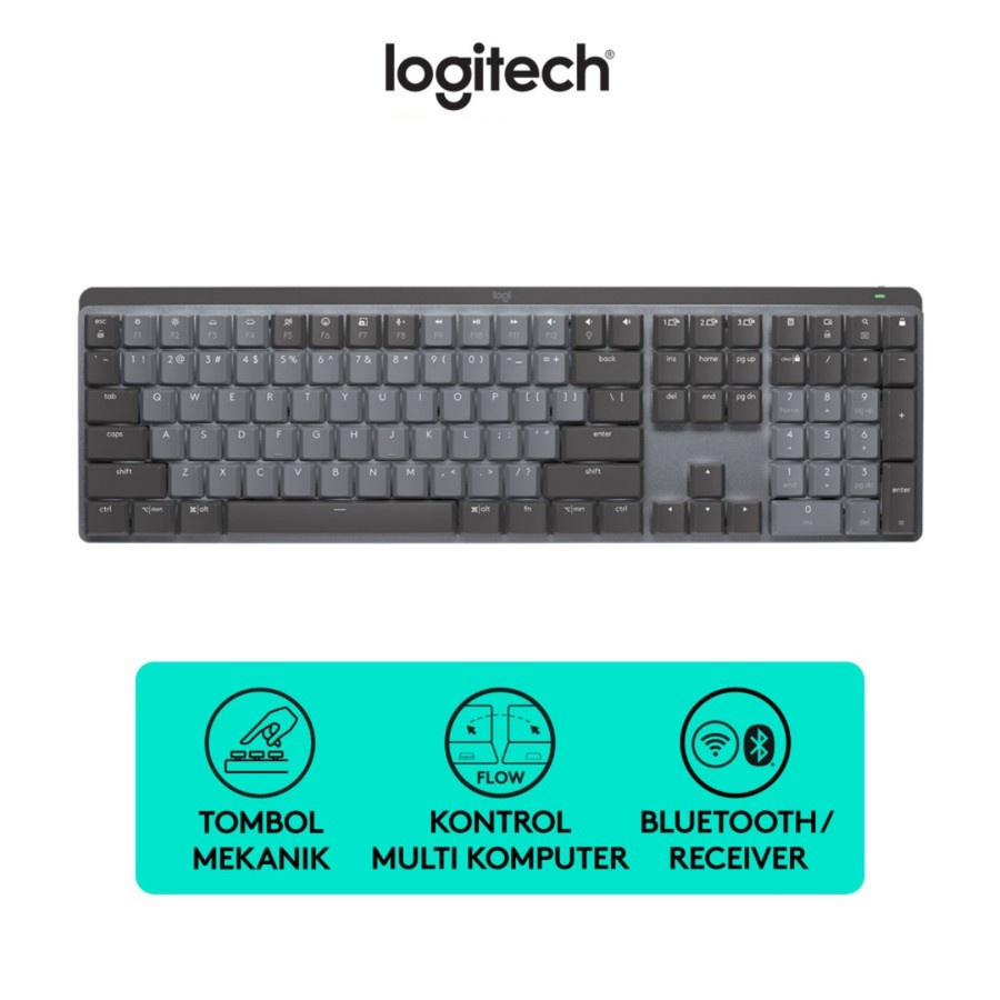 Logitech MX Mechanical Tactile Keyboard Wireless Bluetooth