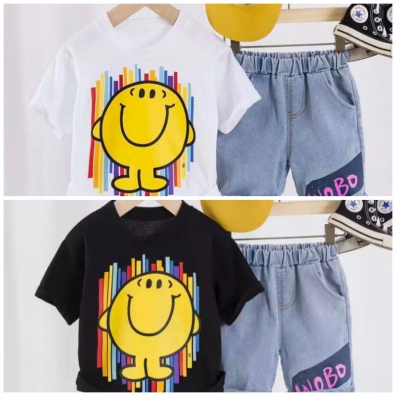 Shirt Set| Setelan Baju Anak Laki-laki Dan Perempuan Terhits Terbaru Usia 1-5 Tahun