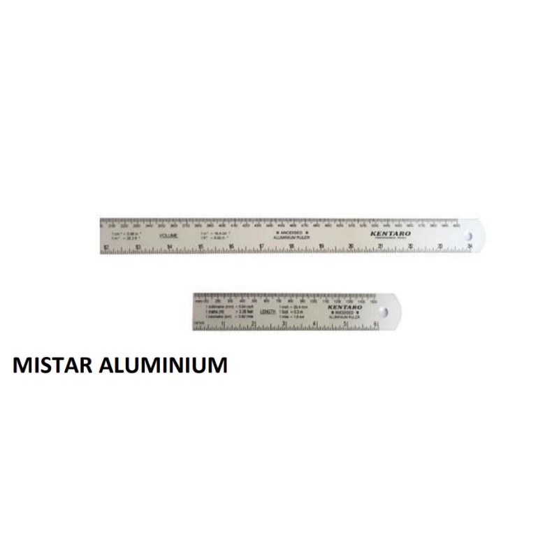 PENGGARIS MISTAR ALUMINIUM KENTARO 15.30.60.100CM