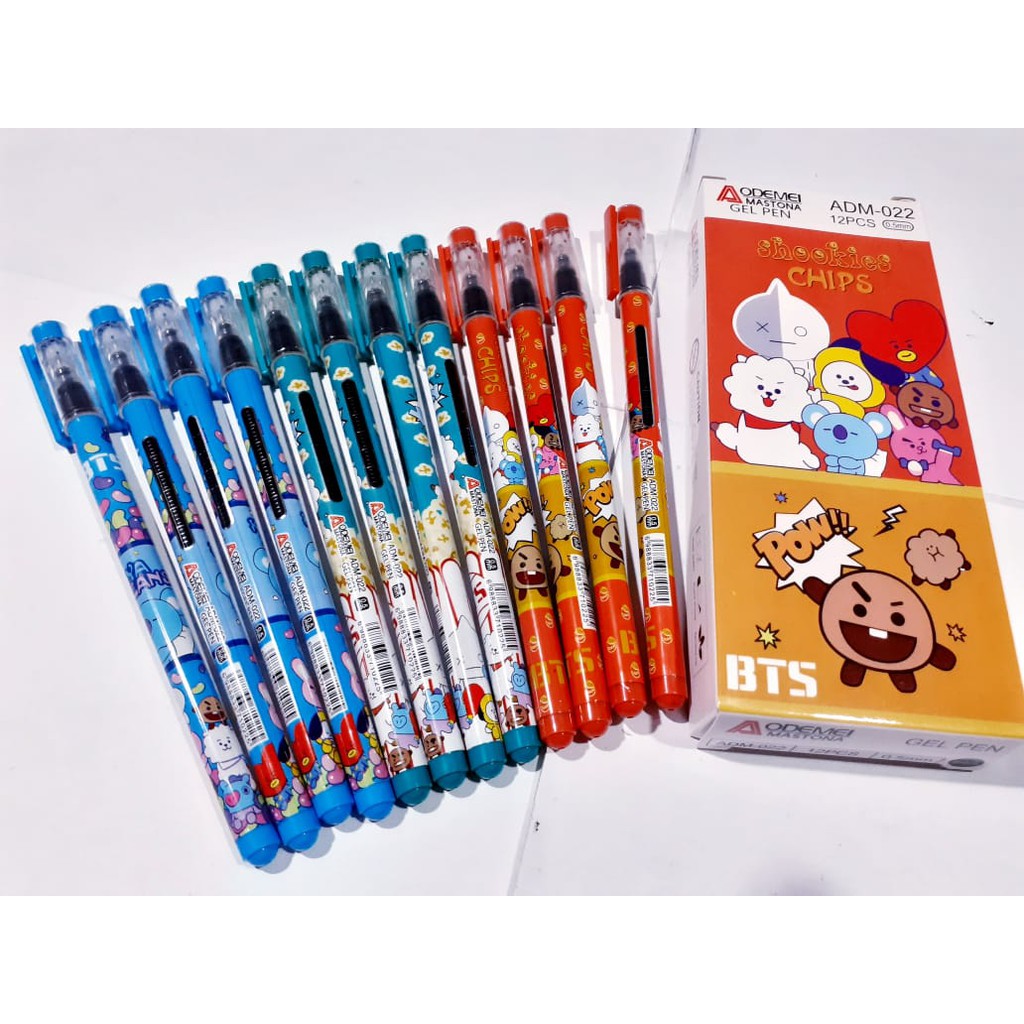 

AS888 - SELUSIN GEL PEN ( 12 PCS ) PULPEN GEL AODEMEI 0.5MM
