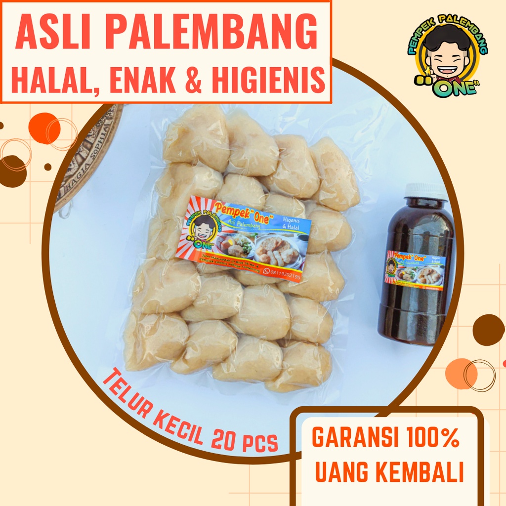 

Pempek Telur Kecil Palembang Asli 20 pcs Frozen | Pempek One | Ikan Gabus dan Tenggiri Premium