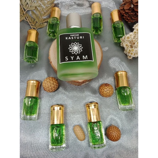 Kasturi Hijau Syam - Parfum Non Alkohol ( Beli 1 Dapat 4 )