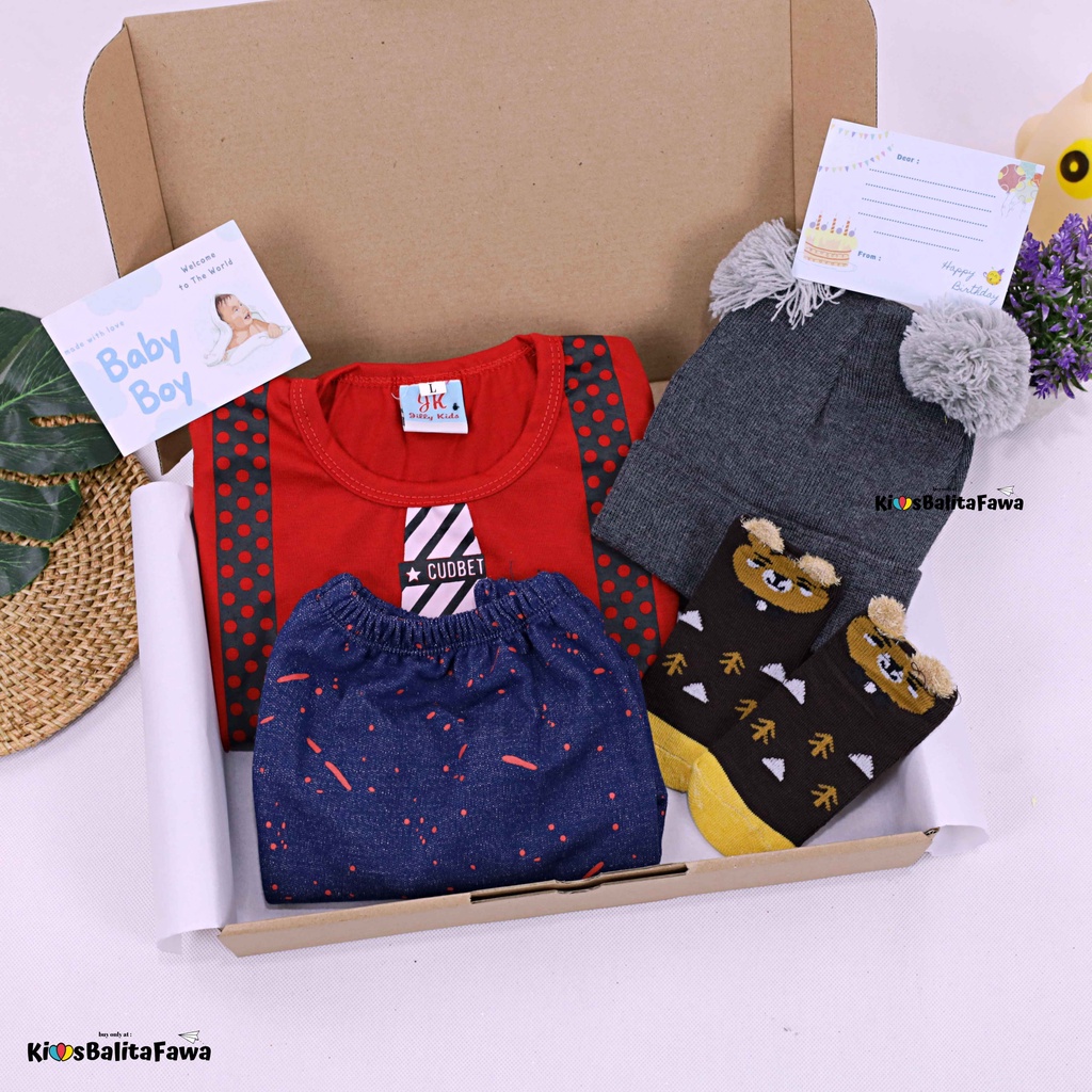 [AWESOME] Hampers Baby Boy 0-12 Month / Kado Lahiran Hadiah Bayi Laki-Laki Setelan New Born Gift