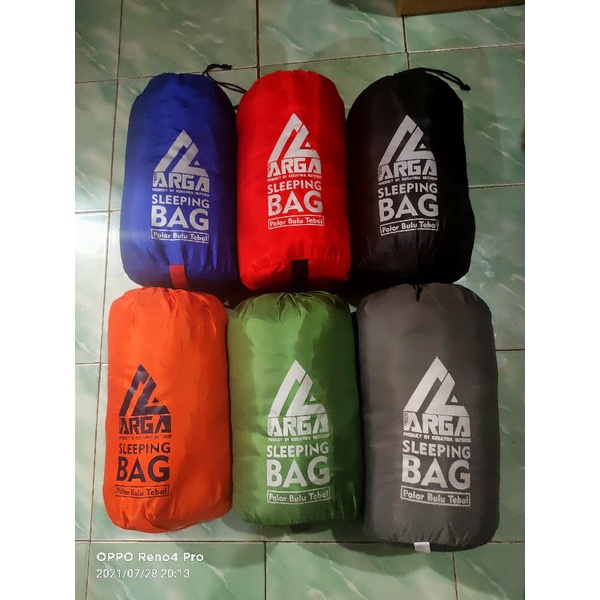 SB polar bulu tebal/sleeping bag arga polar bulu tebal sistem tas kompres/sleeping/sbmurah