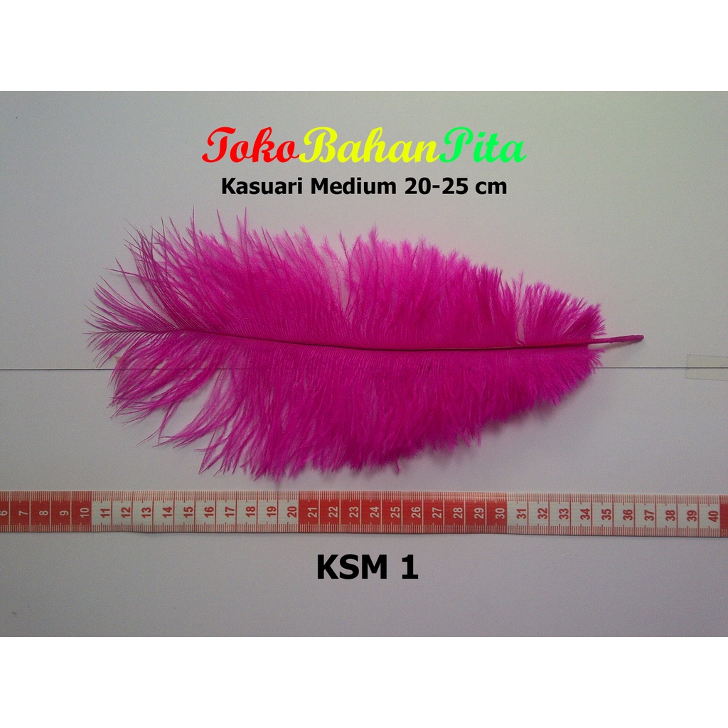 (1 HELAI) BULU DEKORASI 20-25cm KSM 1 | OSTRICH | BULU HIAS | BULU CRAFT | TOKO BAHAN PITA