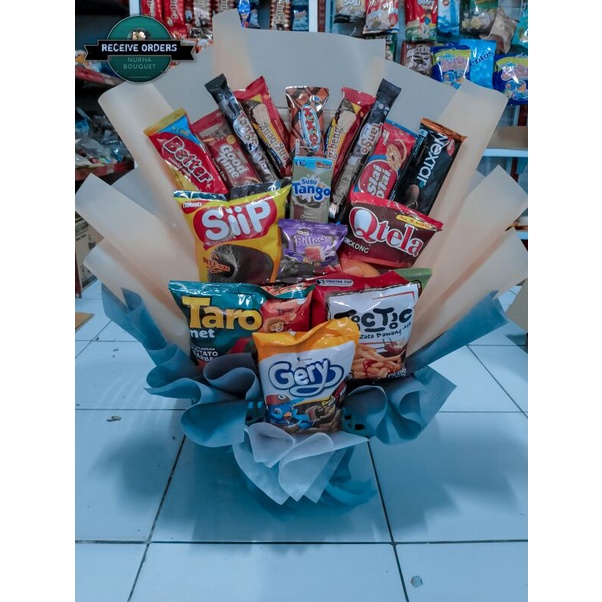 

BUKET SNACK/BUKET MAKANAN RINGN/BUKET JAJANAN/BUKET PERMEN
