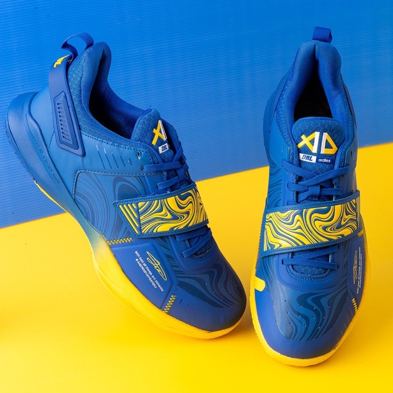 Sepatu Basket Ardiles AD2 Cyclone Biru Kuning