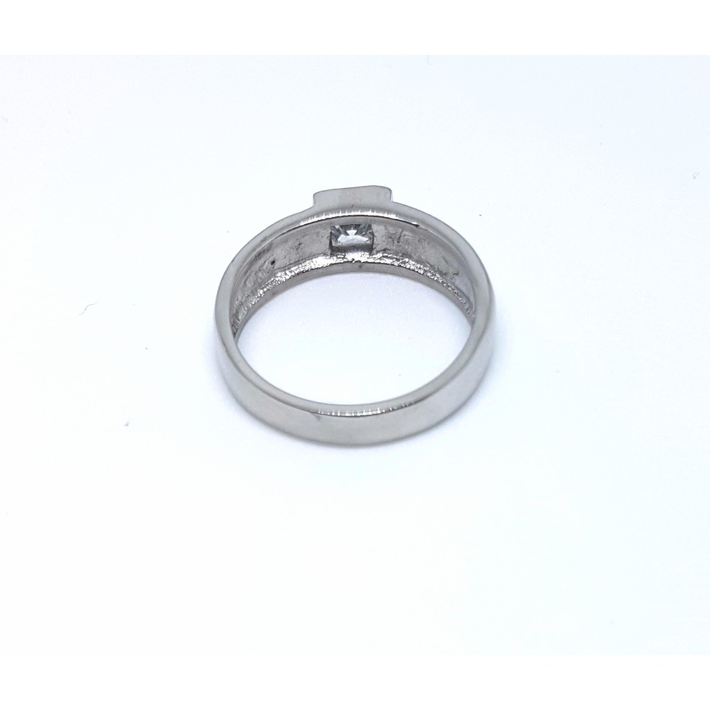 Cincin Permata Titanium BERKILAU SEKALI Anti Karat Selamanya PGM CT45