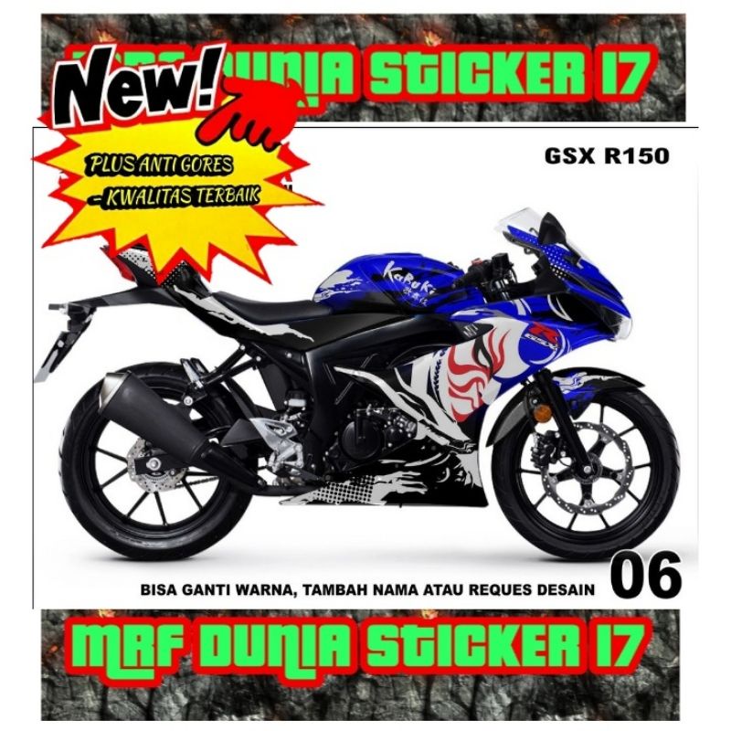 Sticker Striping Motor Gsx 150R Full Body dekal motor Gsx 150R Full Body Stiker Decal motor Gsx 150R