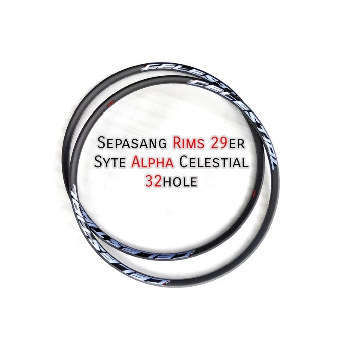 Rims Syte 29 inch Alpha Celestial 32 hole Rim Sepeda Hybrid Gravel 700c