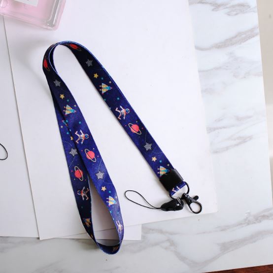 Tali Strap Panjang  Pendek Gantung untuk Holder Handphone  Kartu Motif yang Dapat Dilepas