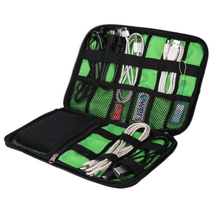 BUBM Gadget Organizer OMOR0LKG Bag Portable Case - DIS-L  - Black/Green