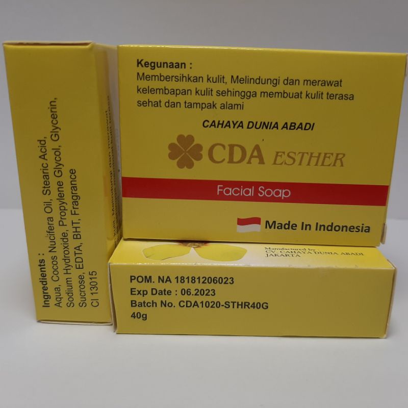 SABUN ESTHER CDA ORIGINAL BPOM 40g