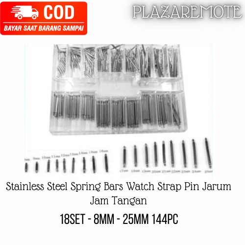 watch strap pin besi  jarum pengait strap  jam tangan RANTAI ukuran 8MM - 25MM