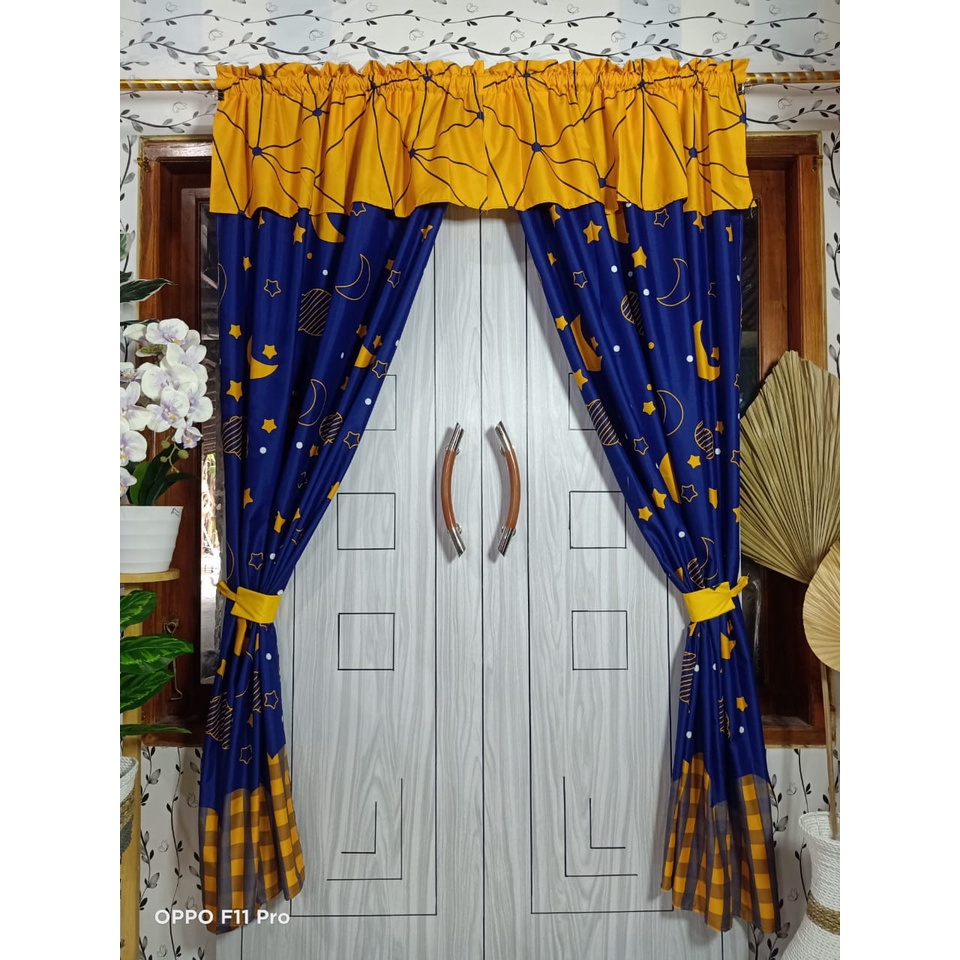 gorden pintu murah ukuran 100 x 200 promo gorden viral