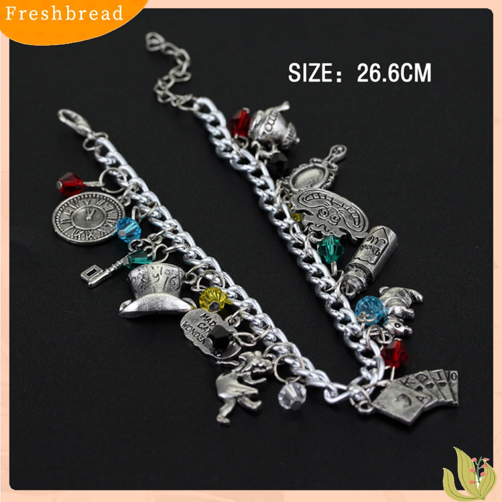 [TERLARIS]Fashion Alice In Wonderland Ca-t Hatter Rabbit Magic Bracelet Bangle Jewelry Gift