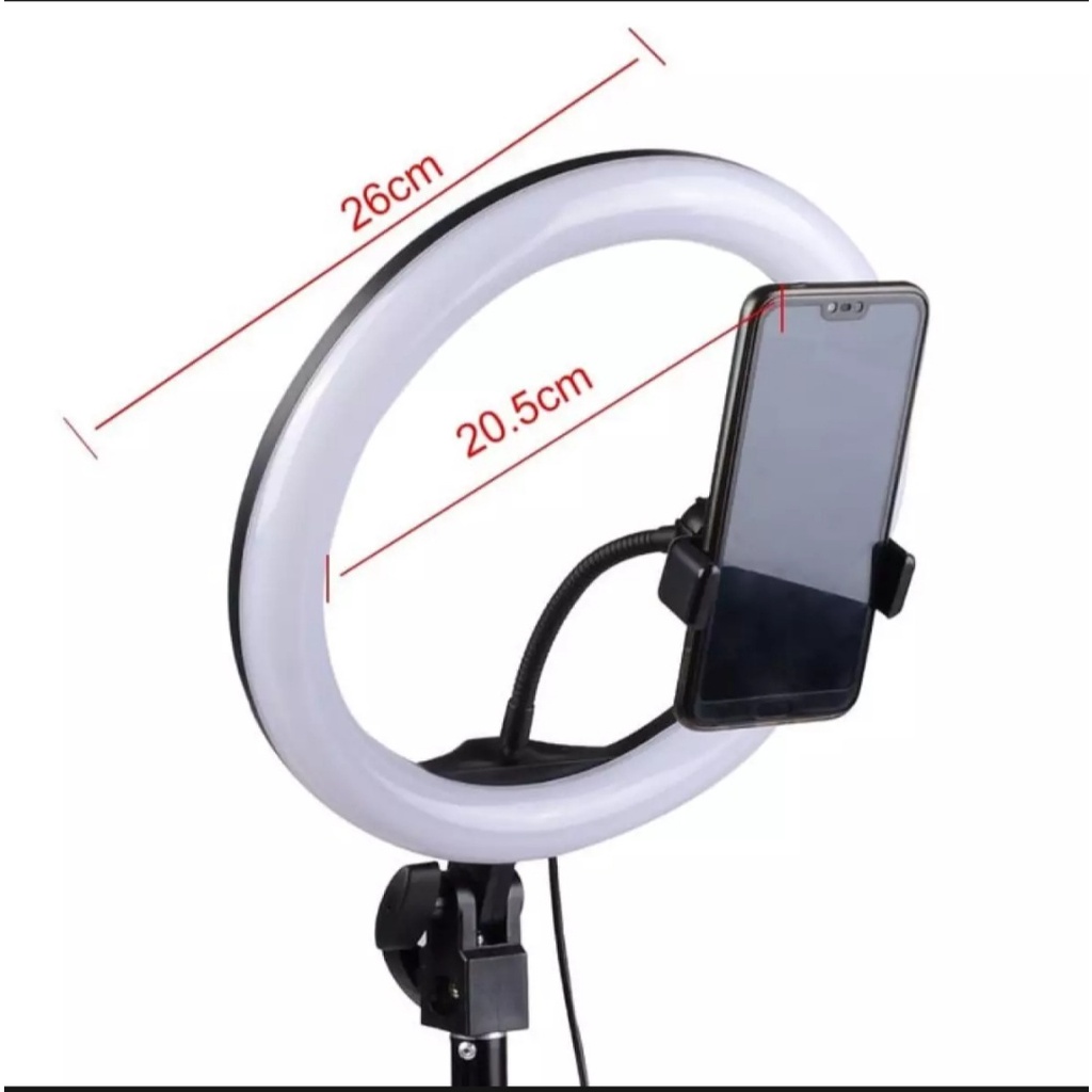 RINGLIGHT LED 26 CM / VLOG AND MAKE UP RINGLIGHT