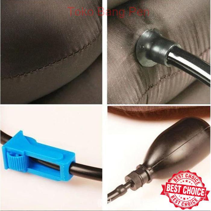 Bantal Tiup Pengganjal Leher Mencegah Sakit Kepala Bagian Belakang