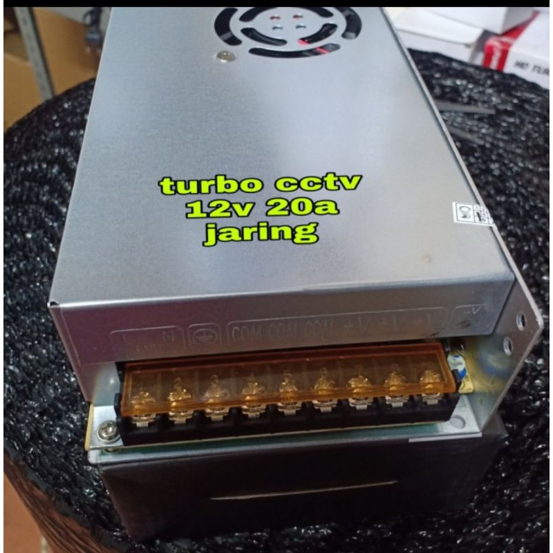 POWER SUPPLY CCTV CENTRAL 12V 20A ADA KIPAS